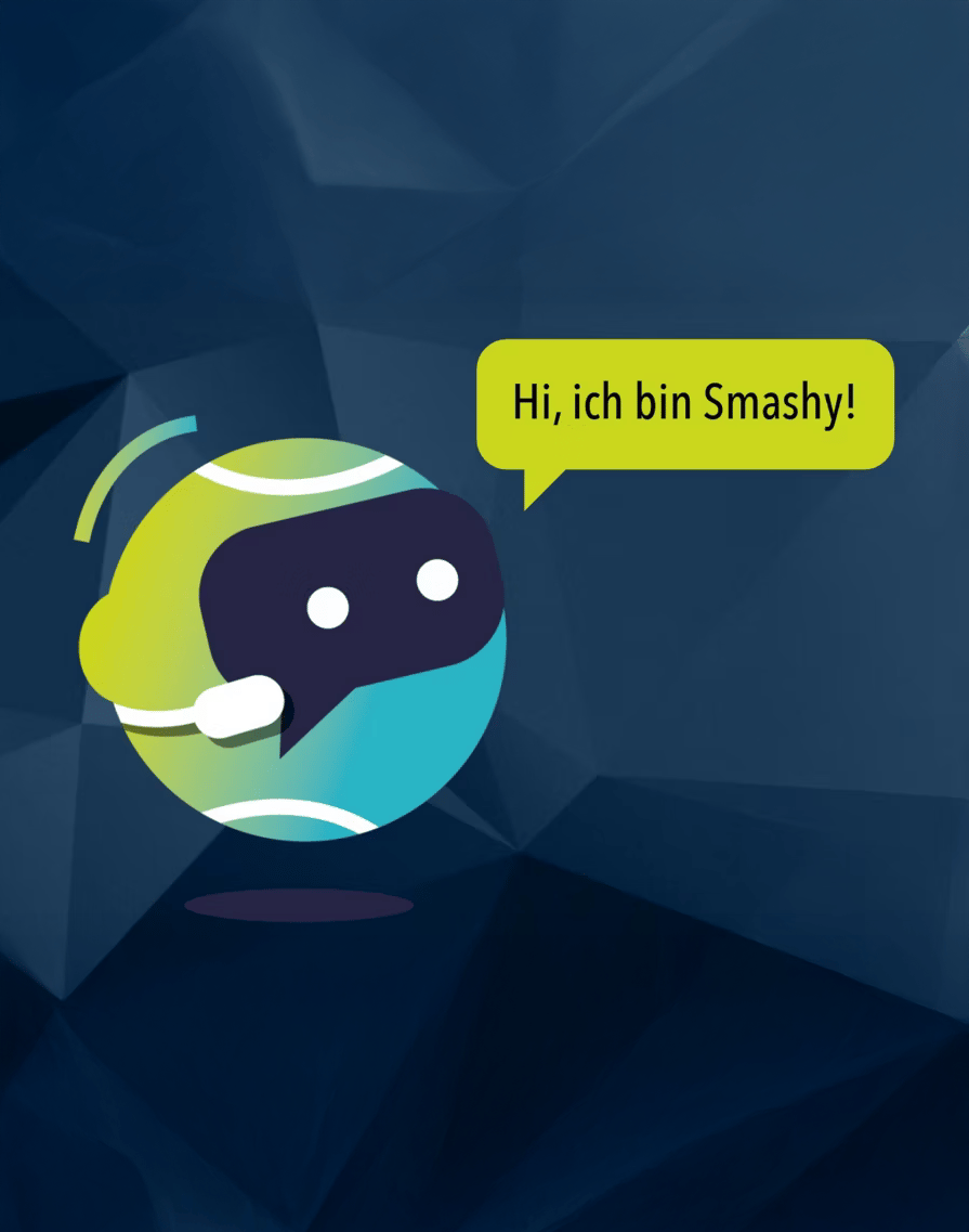 Vorschaubild auf das Referenzprojekt "Smashy" – der KI-Chatbot auf tennis.de